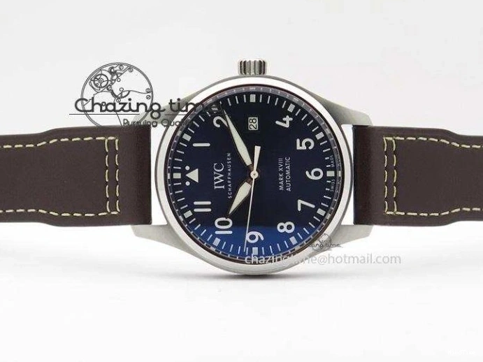 MIROTIME 0310 Mark XVIII Le Petit Prince IW327004 SS Mk Maker Best Edition Blue Dial On Brown Leather Strap A TimelessDesign 7296